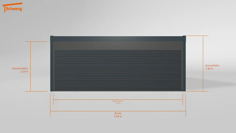 #AT Schweng Flachdachcarport C600 (ID 852xw2)