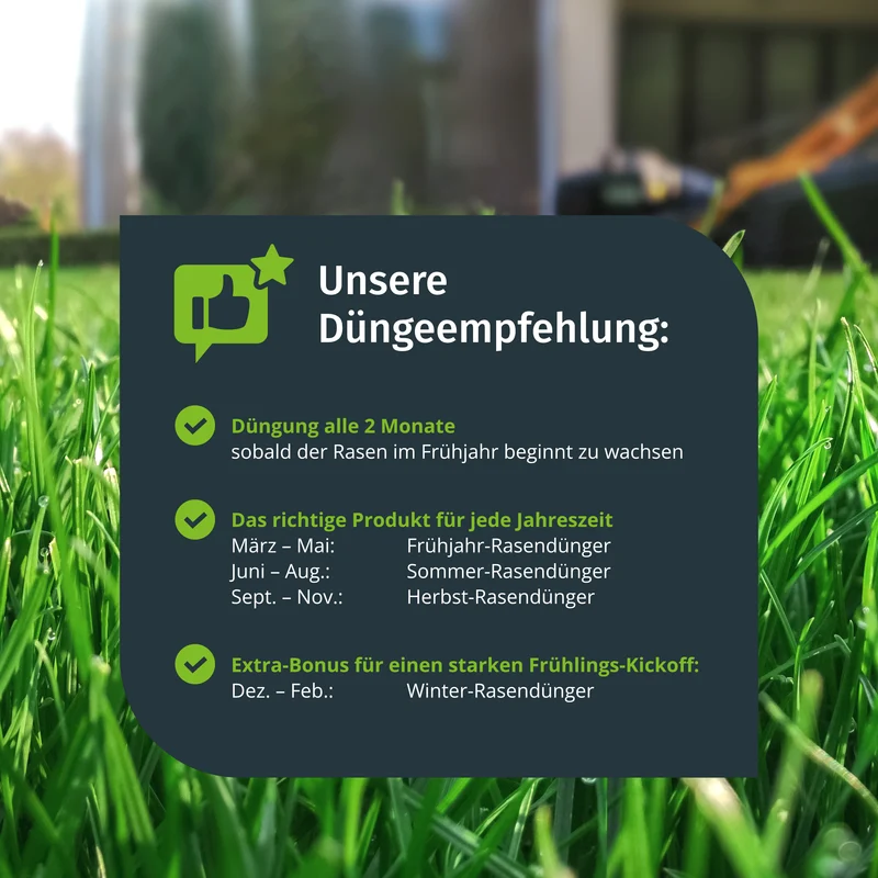 Langzeit-Rasendünger / Frühjahr-Rasendünger