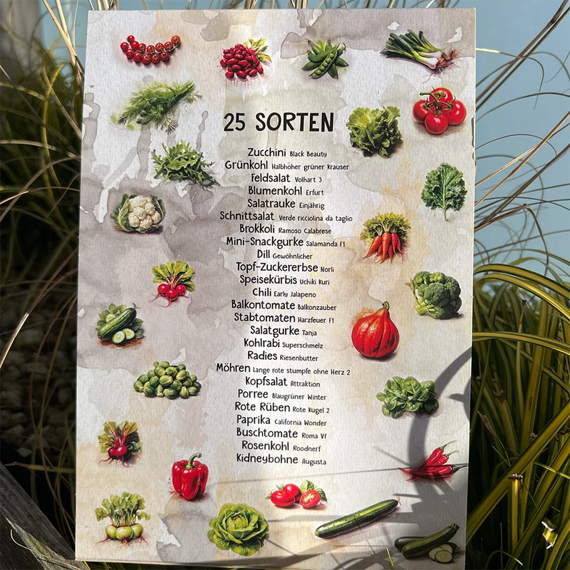 Das Gartencoach Samenset - mit 25 ausgewählten Gemüse-, Salat- & Kräutersamen