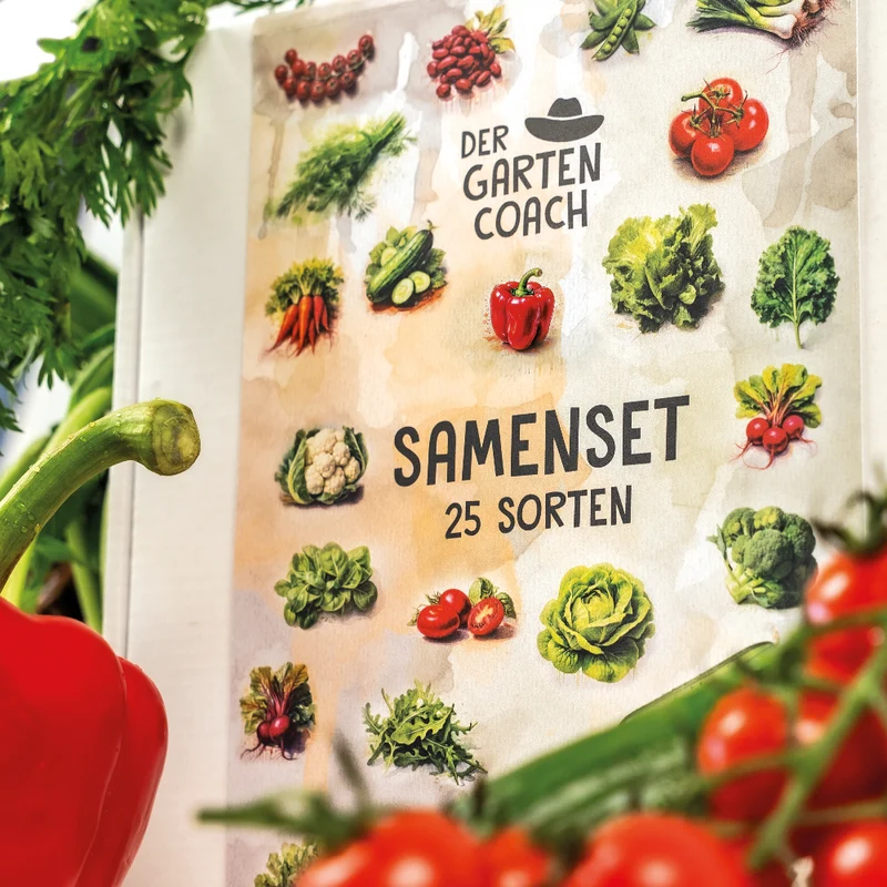 Das Gartencoach Samenset - mit 25 ausgewählten Gemüse-, Salat- & Kräutersamen