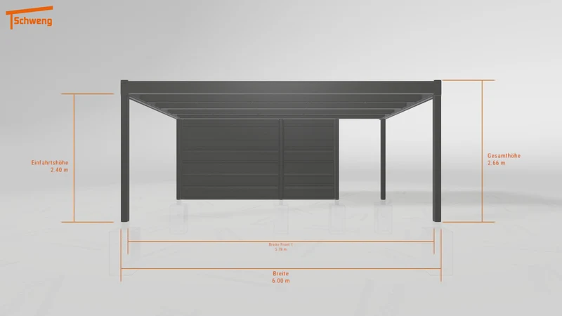 #DE Schweng Flachdachcarport C600+ (ID x7pvyw) #MTG