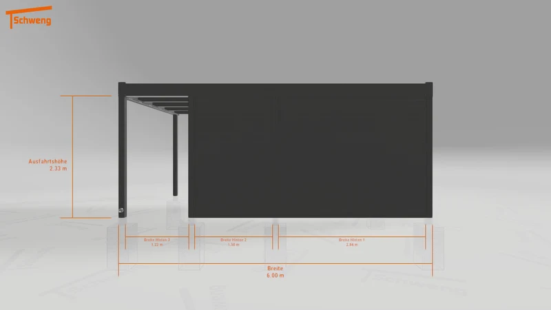 #DE Schweng Flachdachcarport C600+ (ID x7pvyw) #MTG