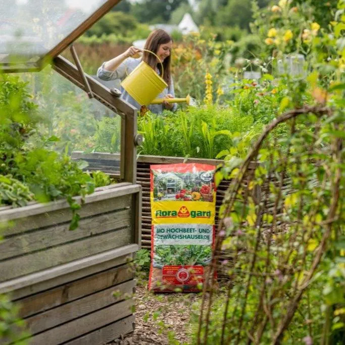 Floragard Bio Hochbeet- und Gewächshauserde 70 Liter