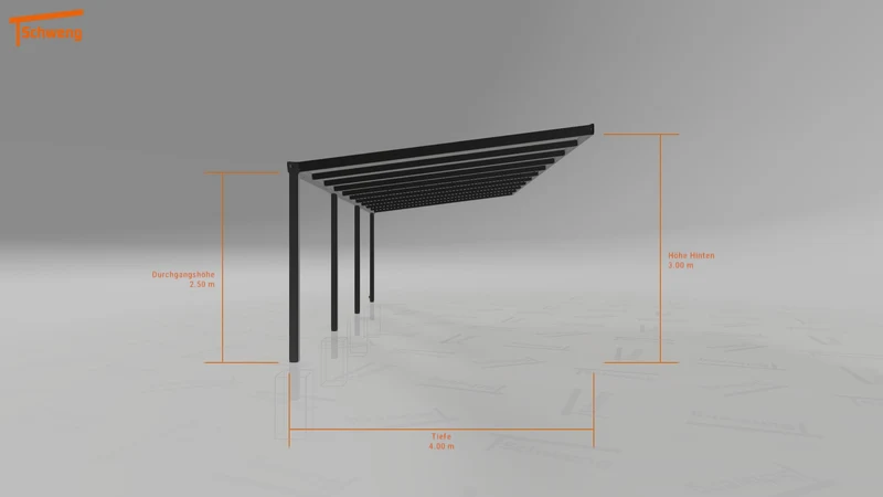 #DE Schweng Terrassenüberdachung S400 (ID 427987)