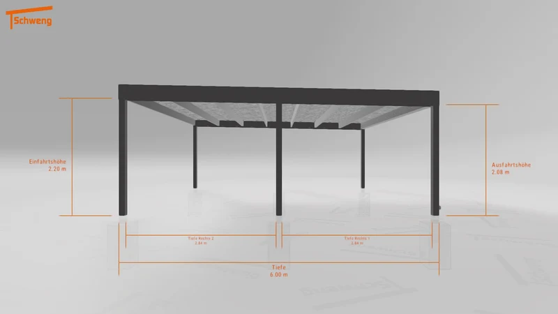 #DE Schweng Flachdachcarport C600 (ID 9wz2gq) #MTG