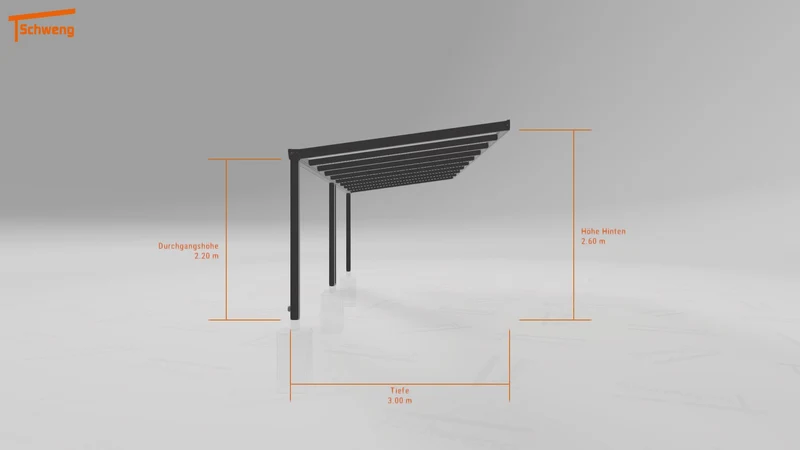 #DE Schweng Terrassenüberdachung S400 (ID dv49xx)