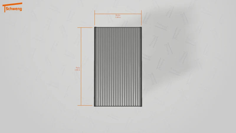 #DE Schweng Flachdachcarport C600 (ID 3359kn)