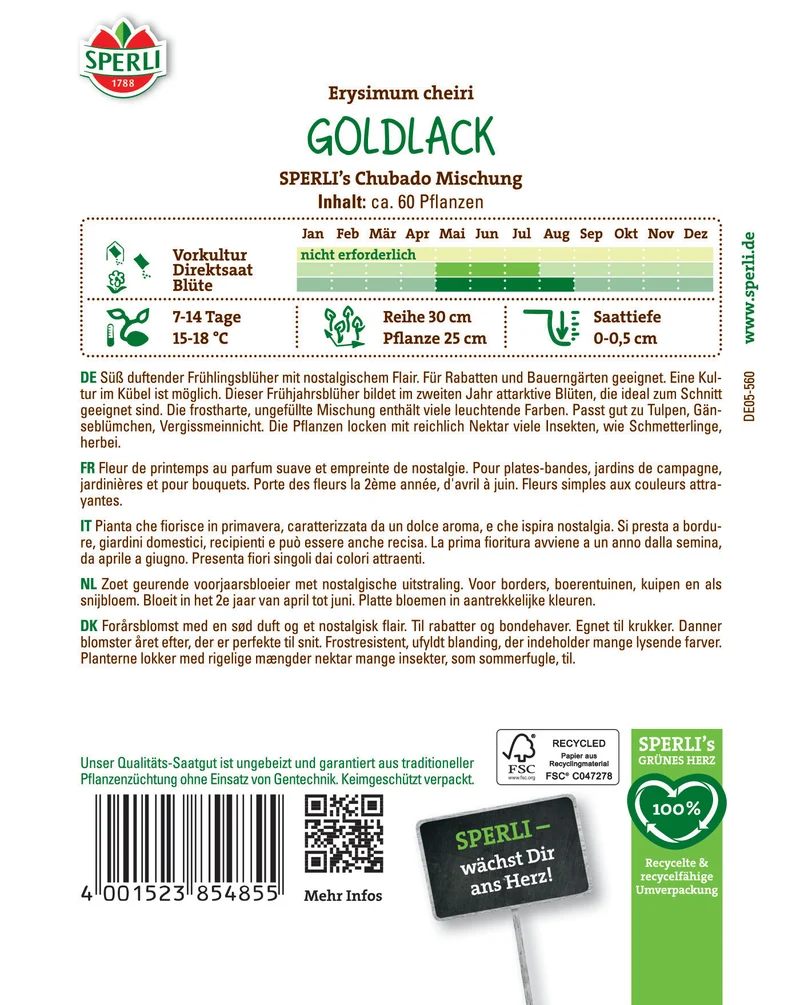 Goldlacksamen Chubado Mischung
