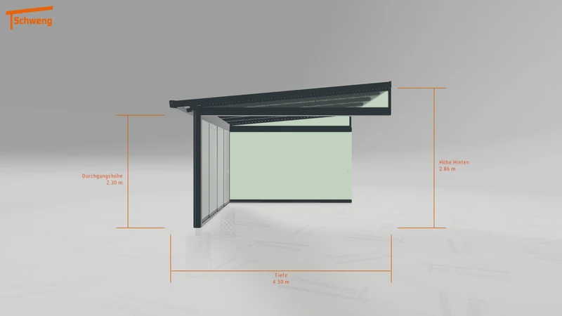 #DE Schweng Terrassenüberdachung S400 (ID dv492m)