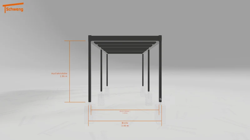 #DE Schweng Flachdachcarport C600 (ID 852x27)