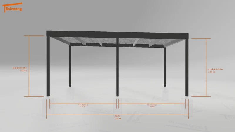 #DE Schweng Flachdachcarport C600 (ID 852x27)