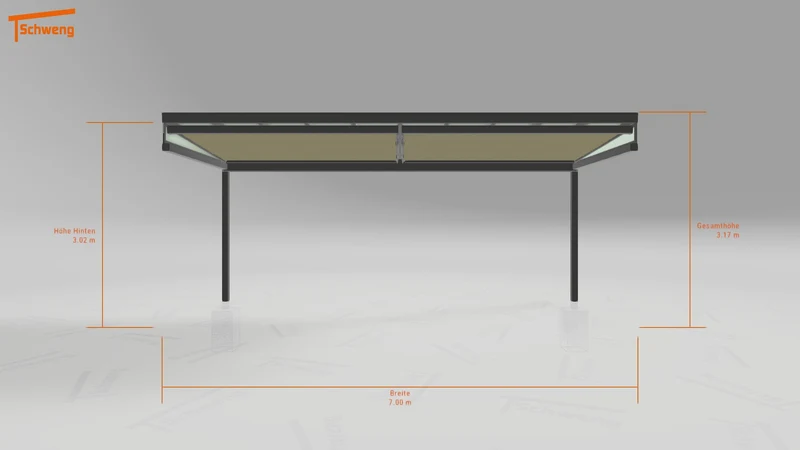 #DE Schweng Terrassenüberdachung S400 (ID g72n27)