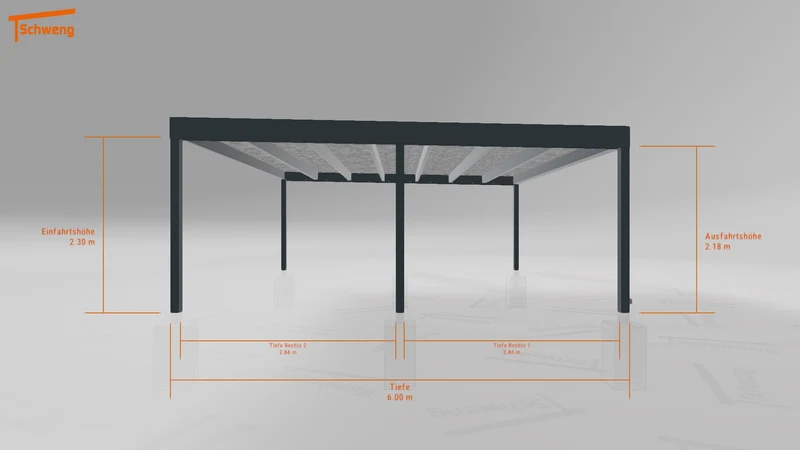 #DE Schweng Flachdachcarport C600+ (ID 9wz3v8)