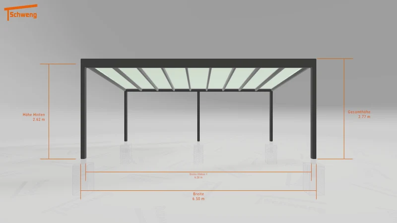 #DE Schweng Terrassenüberdachung S400 (ID jj473b)