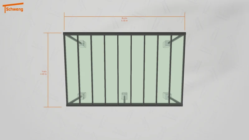 #DE Schweng Terrassenüberdachung S400 (ID jj473b)