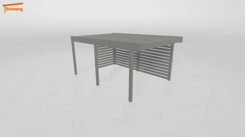 #DE Schweng Flachdachcarport C600 (ID bk4bw2) #MTG