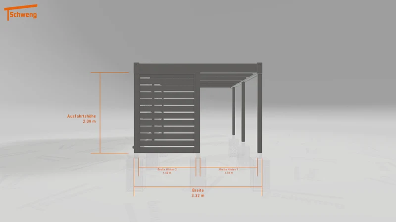 #DE Schweng Flachdachcarport C600 (ID bk4bw2) #MTG