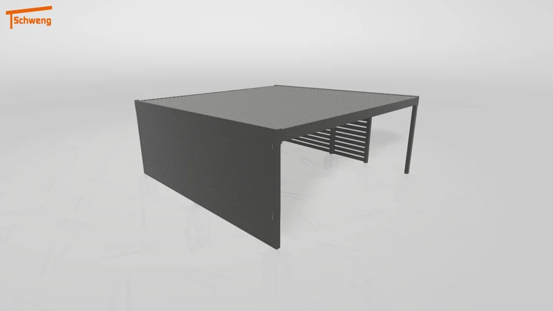 #DE Schweng Flachdachcarport C600+ (ID pb748y)
