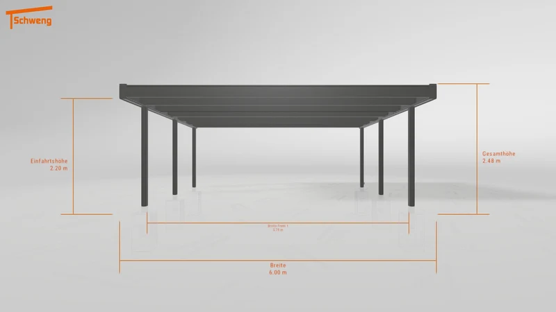 #DE Schweng Flachdachcarport C600 (ID mj947g) #MTG
