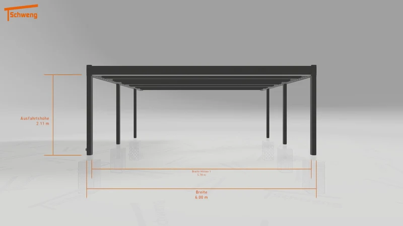 #DE Schweng Flachdachcarport C600 (ID mj947g) #MTG