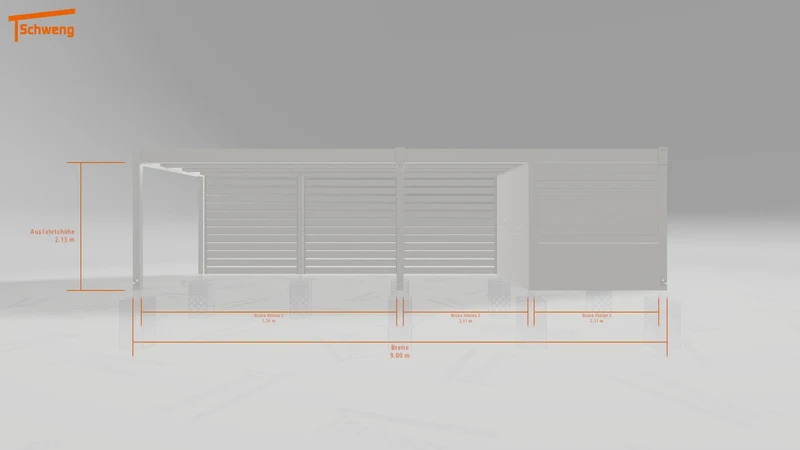 #DE Schweng Flachdachcarport C600 (ID bk4ygr)
