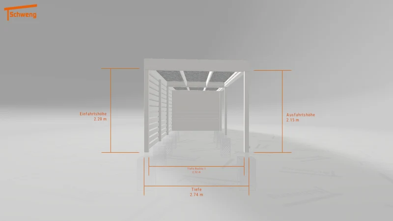 #DE Schweng Flachdachcarport C600 (ID bk4ygr)