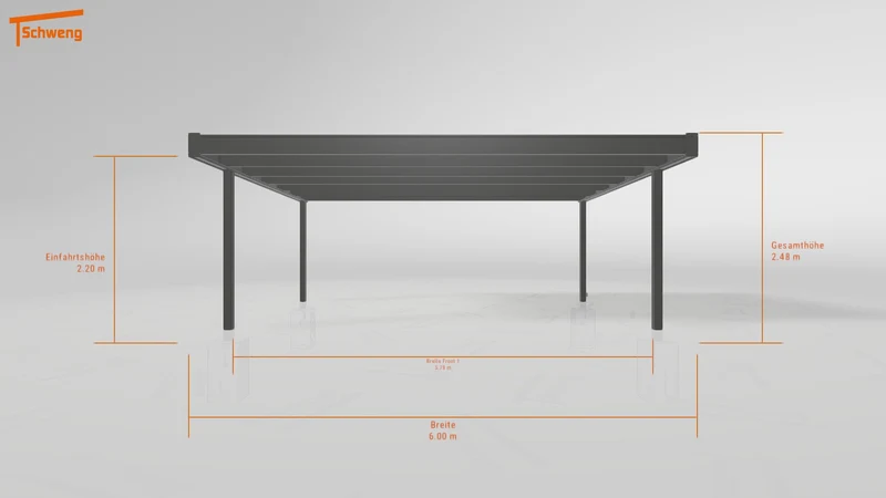 #DE Schweng Flachdachcarport C600 (ID 5mx2gk) #MTG