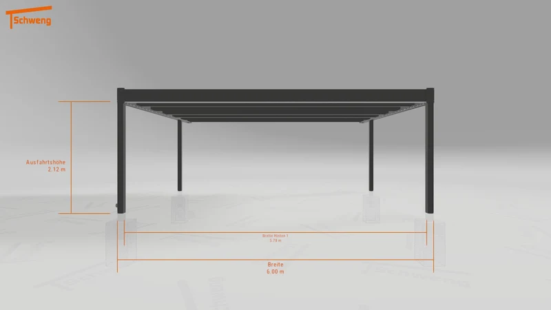 #DE Schweng Flachdachcarport C600 (ID 5mx2gk) #MTG