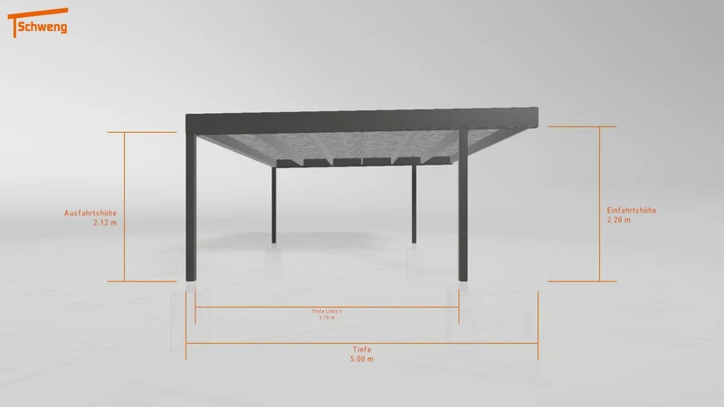 #DE Schweng Flachdachcarport C600 (ID 5mx2gk) #MTG