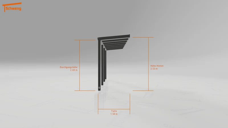 #DE Schweng Terrassenüberdachung S350 (ID 335dgw)