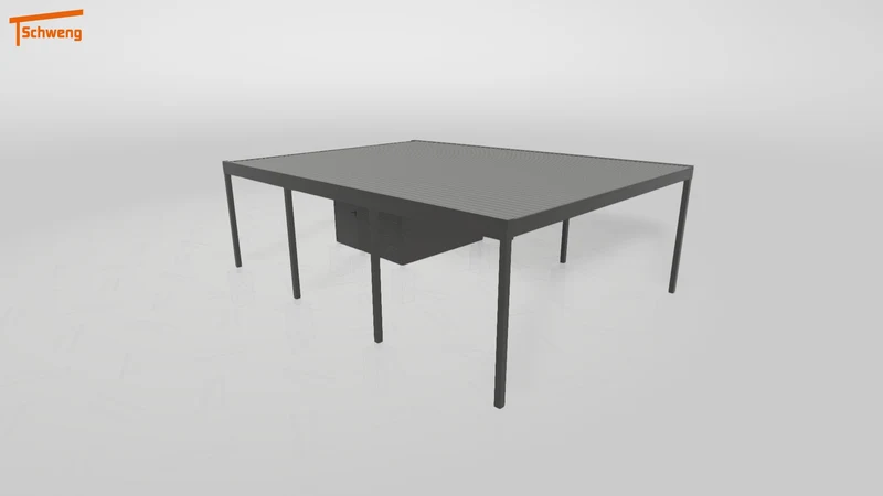 #DE Schweng Flachdachcarport C600+ (ID 9wz3np)