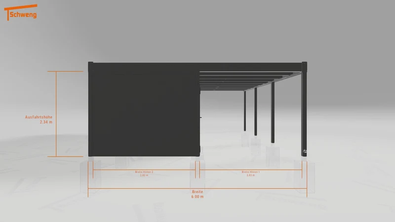 #DE Schweng Flachdachcarport C600+ (ID 9wz3np)