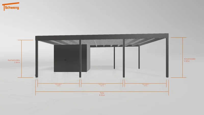 #DE Schweng Flachdachcarport C600+ (ID 9wz3np)
