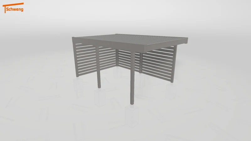 #DE Schweng Flachdachcarport C600 (ID g7298r) #MTG