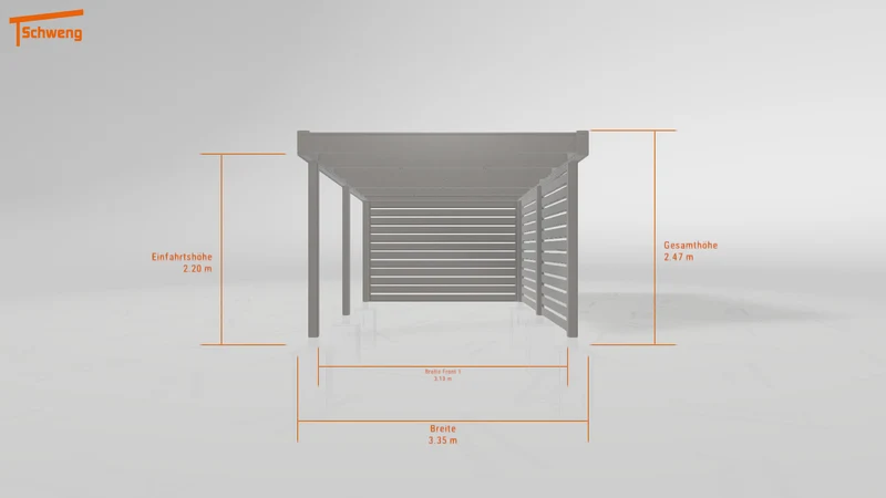 #DE Schweng Flachdachcarport C600 (ID g7298r) #MTG