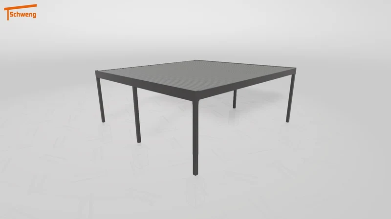 #DE Schweng Flachdachcarport C600+ (ID 852v4m)