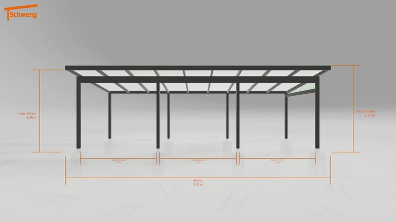 #AT Schweng Pultdachcarport S400 (ID 33599p) #MTG