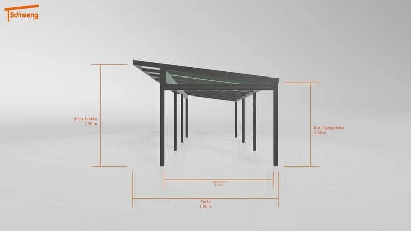 #AT Schweng Pultdachcarport S400 (ID 33599p) #MTG