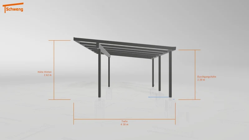 #DE Schweng Pultdachcarport S400 (ID n5ywwv)