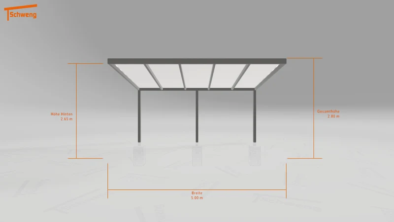 #DE Schweng Terrassenüberdachung S350 (ID k2483g)