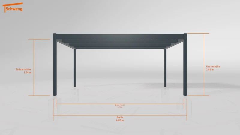 #DE Schweng Flachdachcarport C600 (ID 5mx2dk) #MTG