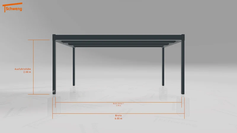 #DE Schweng Flachdachcarport C600 (ID 5mx2dk) #MTG