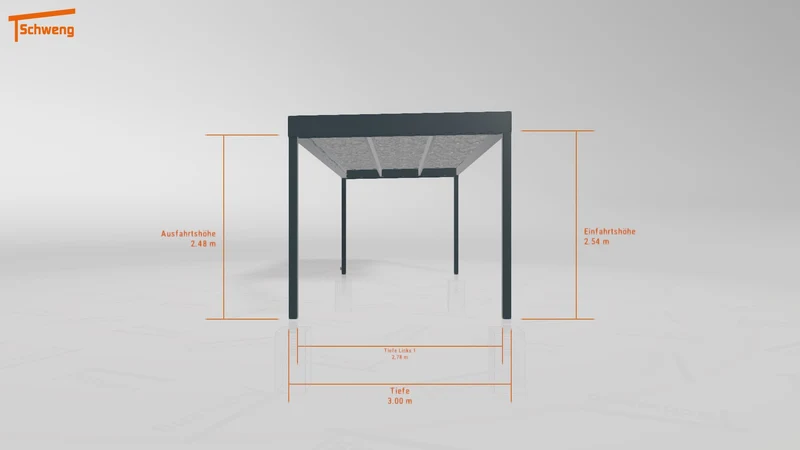 #DE Schweng Flachdachcarport C600 (ID 5mx2dk) #MTG