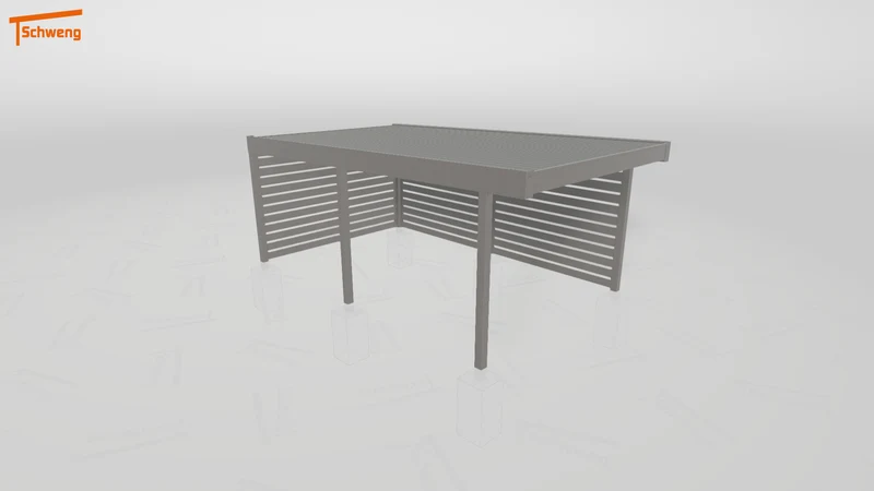 #DE Schweng Flachdachcarport C600 (ID w3bd2j) #MTG