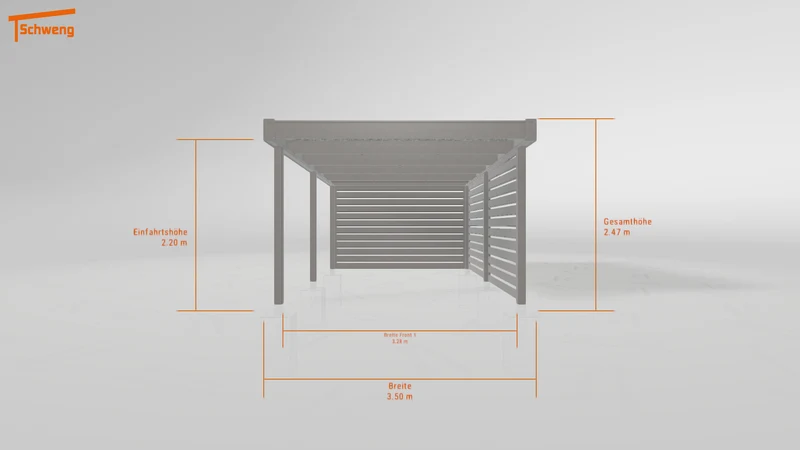 #DE Schweng Flachdachcarport C600 (ID w3bd2j) #MTG