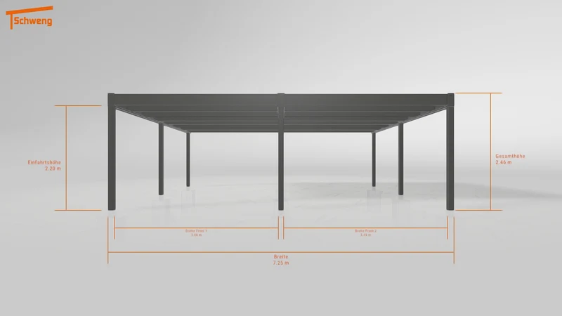 #DE Schweng Flachdachcarport C600 (ID bk4bd7) #MTG