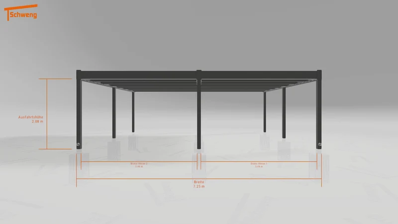 #DE Schweng Flachdachcarport C600 (ID bk4bd7) #MTG