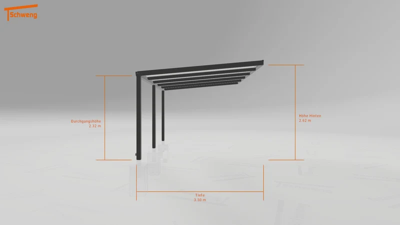#DE Schweng Terrassenüberdachung S350 (ID 852vkm)