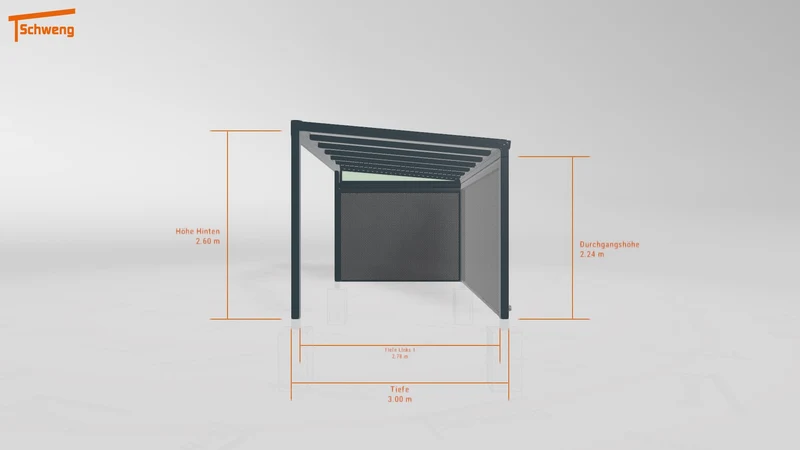 #DE Schweng Terrassenüberdachung S350 (ID mj9wyr)
