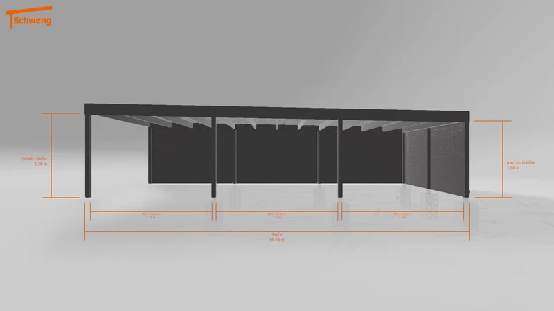 #DE Schweng Flachdachcarport C600 (ID x7pv9b)
